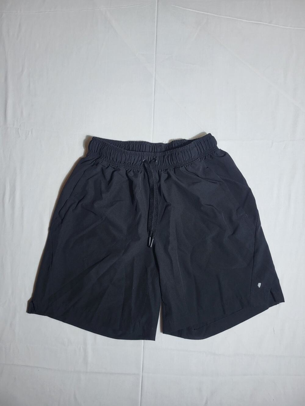 Russell Athletic Mens Small Black Athletic Shorts Drawstring Gym Training Runnin